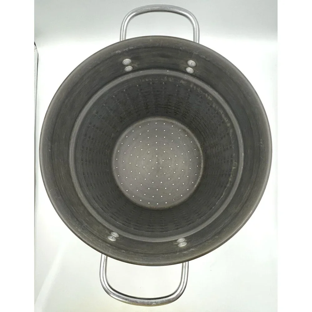 Vintage Hard Anodized Aluminum 8 QT Pasta Steamer Insert Replacement 10.25x9
